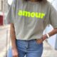 T-Shirt Amour Kaki