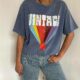 T-Shirt Vintage Bleu Denim