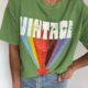 T-Shirt Vintage Vert