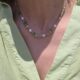 Collier Lydian - pierres naturelles et perles d'eau douce
