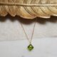 Collier Trèfle Subhagya Péridot